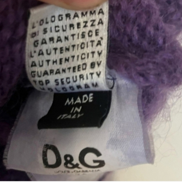Dolce & Gabbana Purple Angora Turtleneck Sweater - Picture 7 of 14